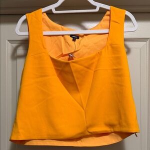 Vibrant Orange Crop Top